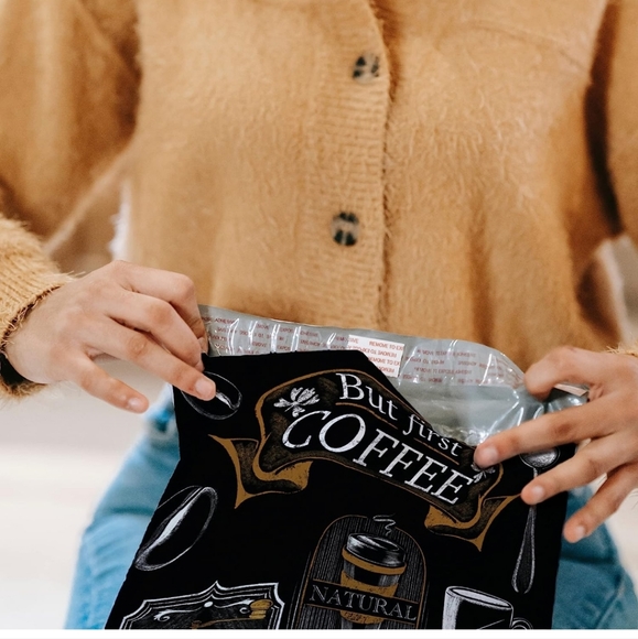 15 Brand New Coffee Polymailers size 10x13 - Picture 3 of 4